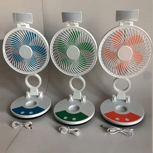 Zt 329 Rechargeable Table Fan With Led Light - Image 3