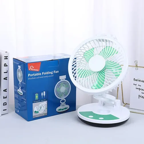 Zt 329 Rechargeable Table Fan With Led Light - Image 2