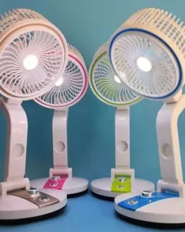 USB Rechargeable Folding Fan with LED Light 17 Inch (any color) – LR-2018
