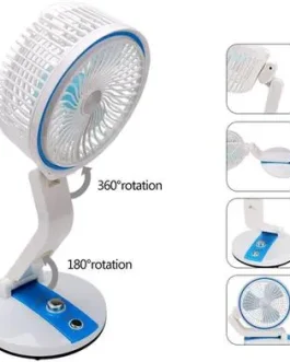 USB Rechargeable Folding Fan with LED Light 17 Inch (any color) – LR-2018